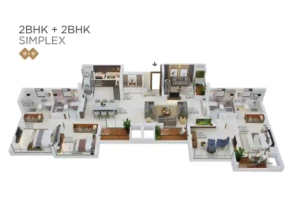 2 BHK Simplex